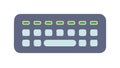 Minimalist Computer Keyboard, Clean Tech Input Device, vector design Generative AI Royalty Free Stock Photo