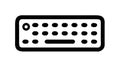 Minimalist Computer Keyboard Icon, Typing and Tech Input Vector, vector design Generative AI Royalty Free Stock Photo