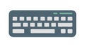Minimalist Computer Keyboard, Input Device and Typing Interface, vector design Generative AI Royalty Free Stock Photo