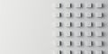 Minimalist concept of numeric keypad with raised keys - ideal for technology themes and modern design