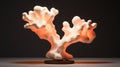 Minimalist Coral Shaped Lamp: Belgian Dubbel Art With Softbox Lighting