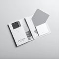 Minimalist Corporate Folder Mockup for Branding Royalty Free Stock Photo