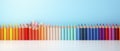 Minimalist Creativity: Capturing the Essence of School Pencils on a Subdued Pastel Canvas. Generative AI