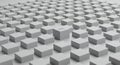 Minimalist cube array focus element concept Royalty Free Stock Photo