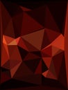 minimalist cubist triangular mosaic red orange and yellow colours