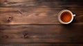 Minimalist Cup Of Tea On Wooden Table - Tonalist Background