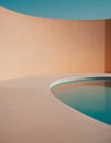 Minimalist Curved Pool Design