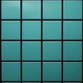 Minimalist Cyan Grid Artwork With Soft Matte Finish