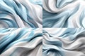 Twisted Waves: Argentina Flag in Modern Minimalist 3D Desig