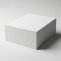 Minimalist 3d cube rendering in monochrome Royalty Free Stock Photo