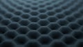 Abstract dark grey honeycomb grid pattern background with bokeh effect Royalty Free Stock Photo
