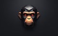 A Minimalist 3D Icon of the Wise Chimpanzee