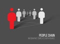 Minimalist 3d people diagram template Royalty Free Stock Photo