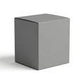 Minimalist 3d rendered gray cube Royalty Free Stock Photo