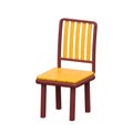 A minimalist 3d style icon of armless chair Royalty Free Stock Photo
