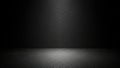 Dark Empty Room with Spotlight Effect on Concrete Floor Royalty Free Stock Photo