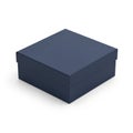 Minimalist dark blue square box Royalty Free Stock Photo