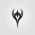 Minimalist Dark Fantasy Emblem For Warrior