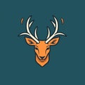 Minimalist Deer Logo Illustration
