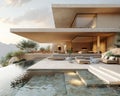 Minimalist desert home with clean lines natural materials