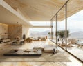 Minimalist desert home with clean lines natural materials