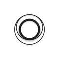 Abstract Double Circle Design Royalty Free Stock Photo