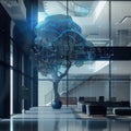 A minimalist design of a highly advanced generative AI model in a corporate setting