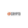 Minimalist design plat simple Crypto logo design