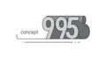 995 Concept Design Royalty Free Stock Photo