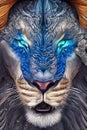 Lion Ascendancy: Digital Lion Art Collection