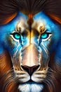 Savanna Serenity: Digital Lion Illustration Assortment