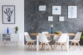 Minimalist dining room Royalty Free Stock Photo