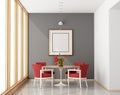 Minimalist dining room Royalty Free Stock Photo