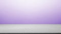 Minimalist display surface with a smooth concrete texture and soft purple gradient background Royalty Free Stock Photo