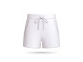 Minimalist drawstring shorts with clean casual design shown front view Royalty Free Stock Photo
