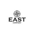 Minimalist EAST COMPANY Compass badge logo design