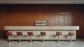 Editorial Style Photograph Of A Bar In A Simple Brutalist Environment