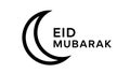Minimalist Eid Mubarak greeting Royalty Free Stock Photo