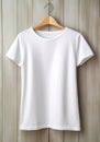 Minimalist Elegance: Crisp White Cotton T-Shirt AI Generated