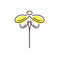 Minimalist elegant Dragonfly wings logo design Royalty Free Stock Photo