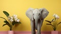 Minimalist Elephant: A Delicate Blend Of Wes Anderson And Edward Poynter