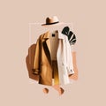 minimalist fashion background. Illustration AI Generative