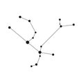 Constellation Andromeda. Stellar Star Logo Concept.
