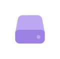 Minimalist Flat Design Hard Drive Disk Solid State Drive Icon Royalty Free Stock Photo