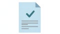 Approved Document with Checkmark Icon Royalty Free Stock Photo