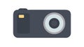 Digital Camera Device Flat Icon, vector design Generative AI Royalty Free Stock Photo