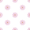 Minimalist floral seamless pattern.