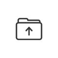 Uploading Files to Cloud Storage: Secure Data Transfer Icon Royalty Free Stock Photo