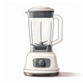 Minimalist Food Blender Vector Illustration