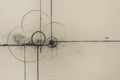 Minimalist geometric abstract art a digital visual harmony. Generative Ai illustration